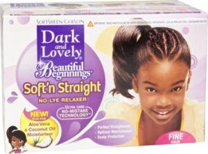 DARK & LOVELY BEAUTIFUL BEGINNINGS SOFT'N STRAIGHT RELAXER SYSTEM FINE