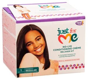 JUST FOR ME NO-LYE CONDITIONING CREME RELAXER KIT REGULAR